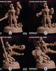 Astrar (Sky Dwarf) Monk -  3d Printed Miniature Sculpted by Sordane Publishing