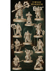 Dwarf Warriors - Army of Chaos Dwarfs- 3d Printed Miniature Sculpted by Monolith Arts