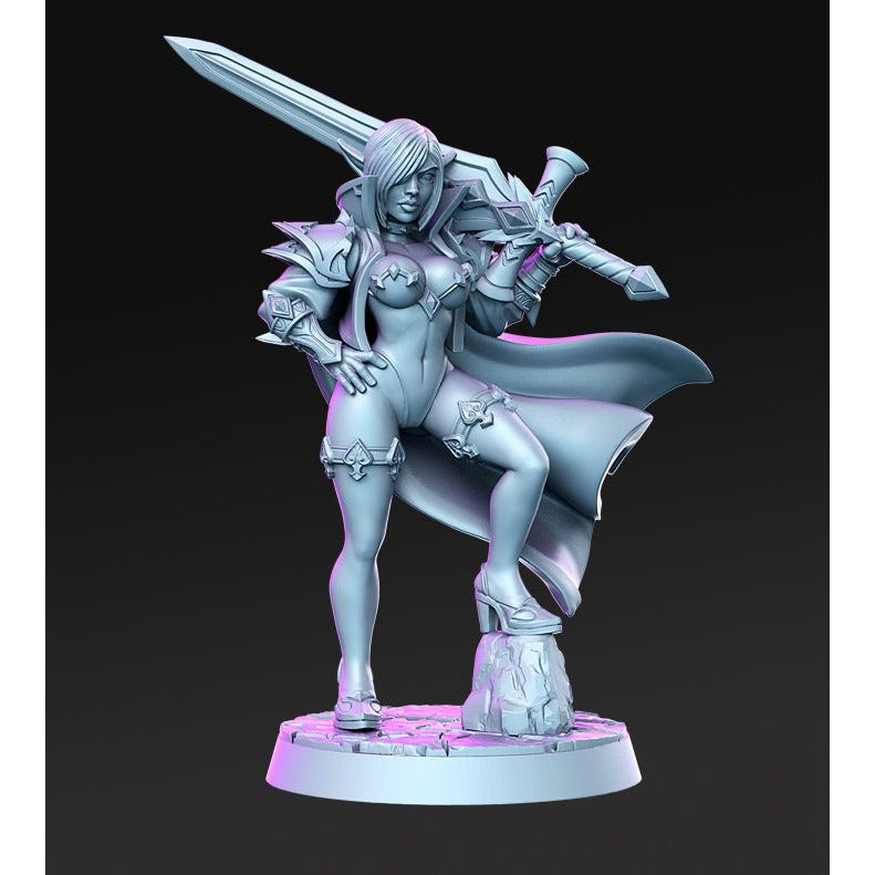 Zeera - Order of the Iron Lily - 3d Printed Miniature Sculpted by RN Estudio