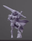 Zeera - Order of the Iron Lily - 3d Printed Miniature Sculpted by RN Estudio