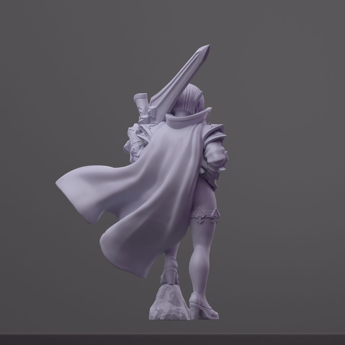 Zeera - Order of the Iron Lily - 3d Printed Miniature Sculpted by RN Estudio