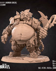 Junkhog Clown - Horror Circus - 3d Printed Miniature sculpted by Bite the Bullet