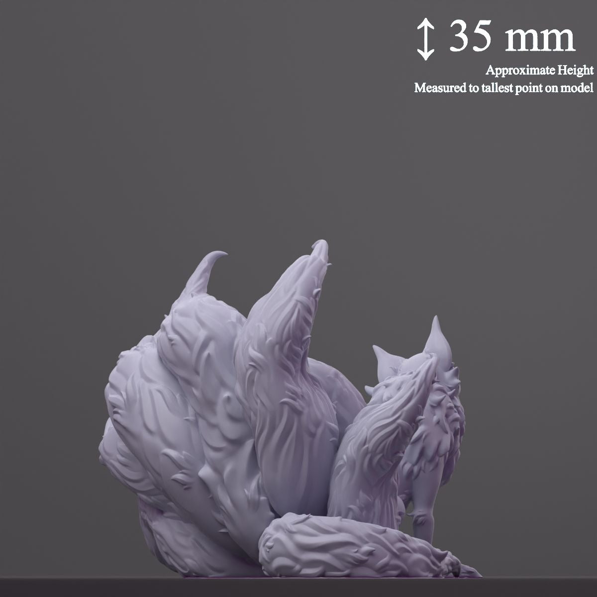 Kitsu (Kitsune) - Fantastic Creatures - 3d Printed Miniature Sculpted by Cast N Play
