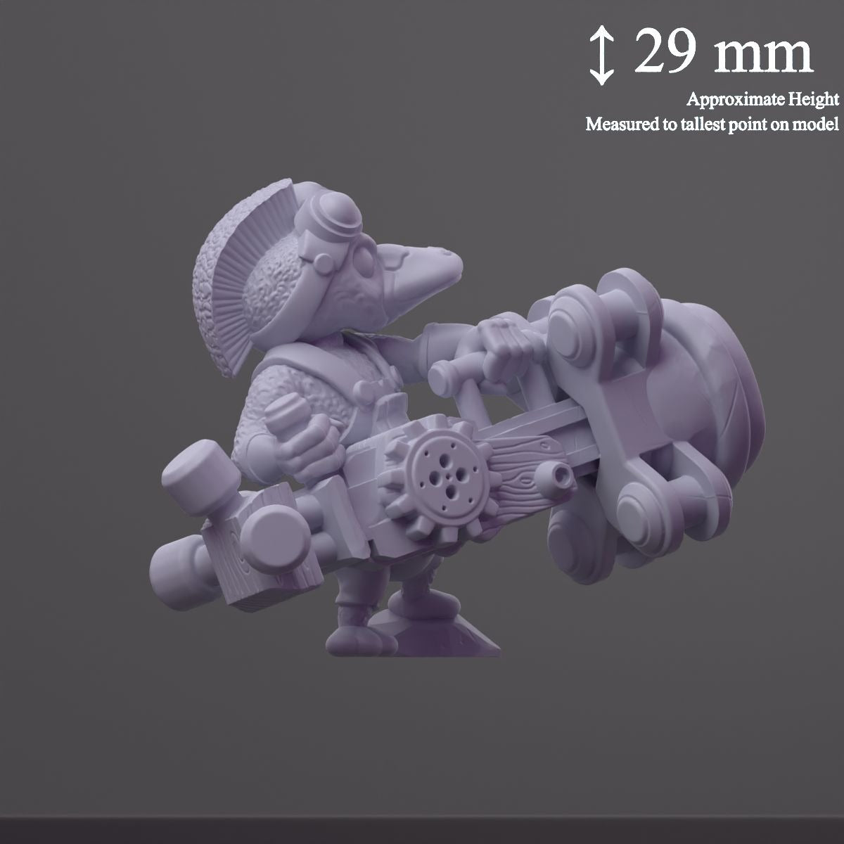 Driv Clanker, Platypus Tinkerer Battle-Mage - 3d Printed Miniature by DiceHeads