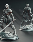 Vera Lanius the Absolved, Knight Commander - 3d Printed Miniature Sculpted by DM Stash