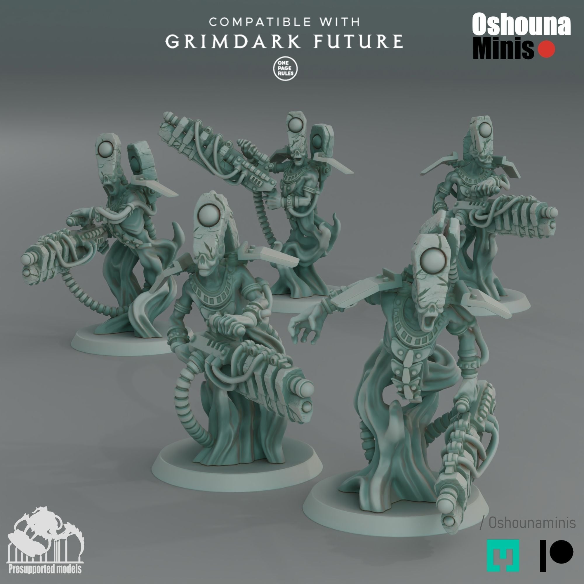 Doomed Empire Heavy Warriors - 3d Printed Miniature by OshounaMinis