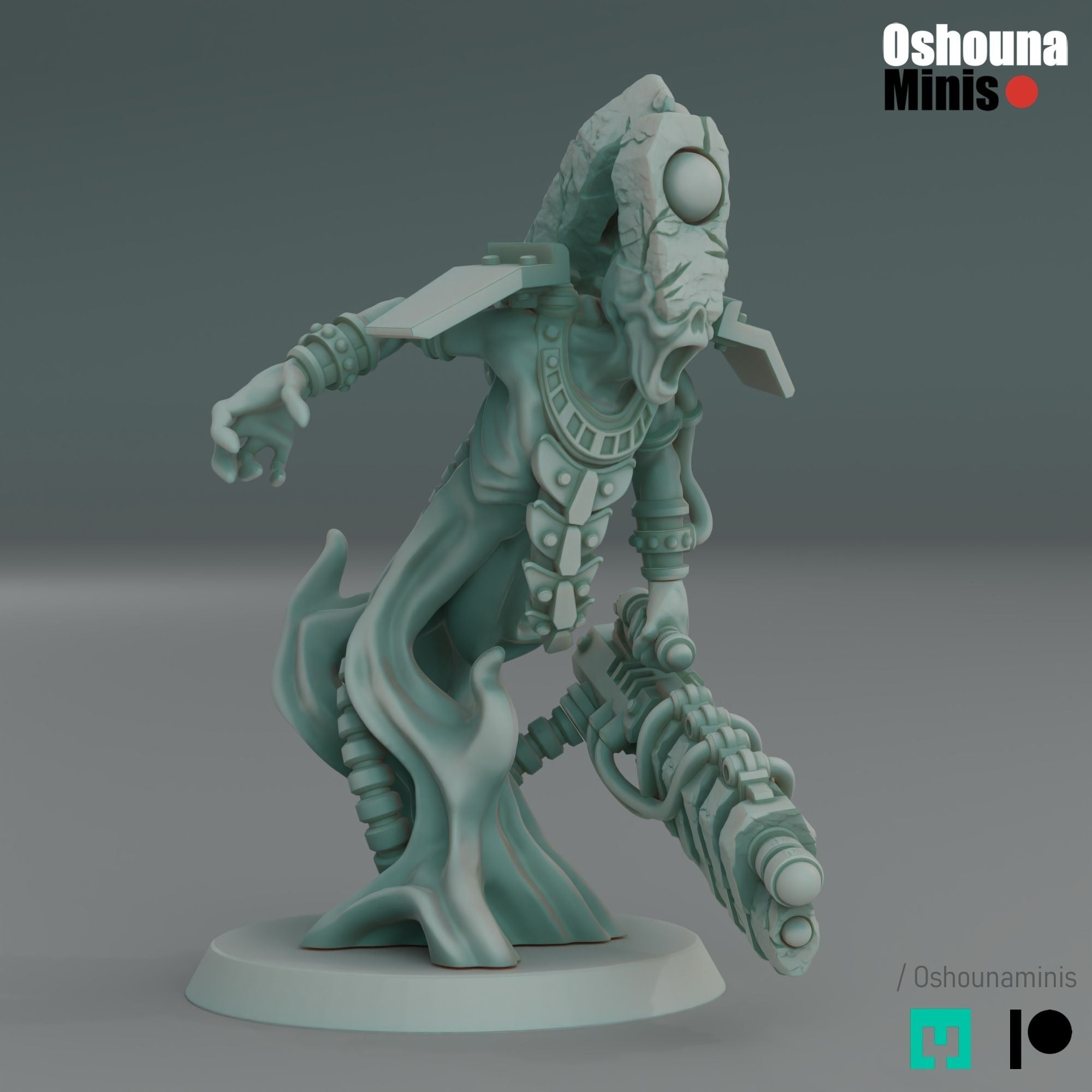 Doomed Empire Heavy Warriors - 3d Printed Miniature by OshounaMinis