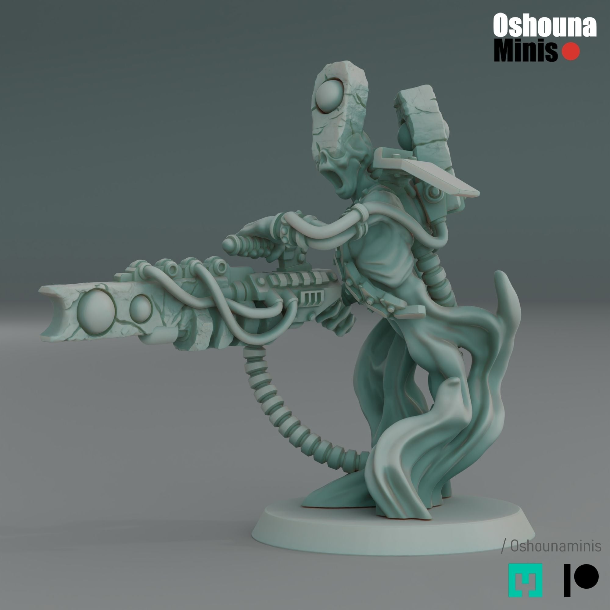 Doomed Empire Heavy Warriors - 3d Printed Miniature by OshounaMinis