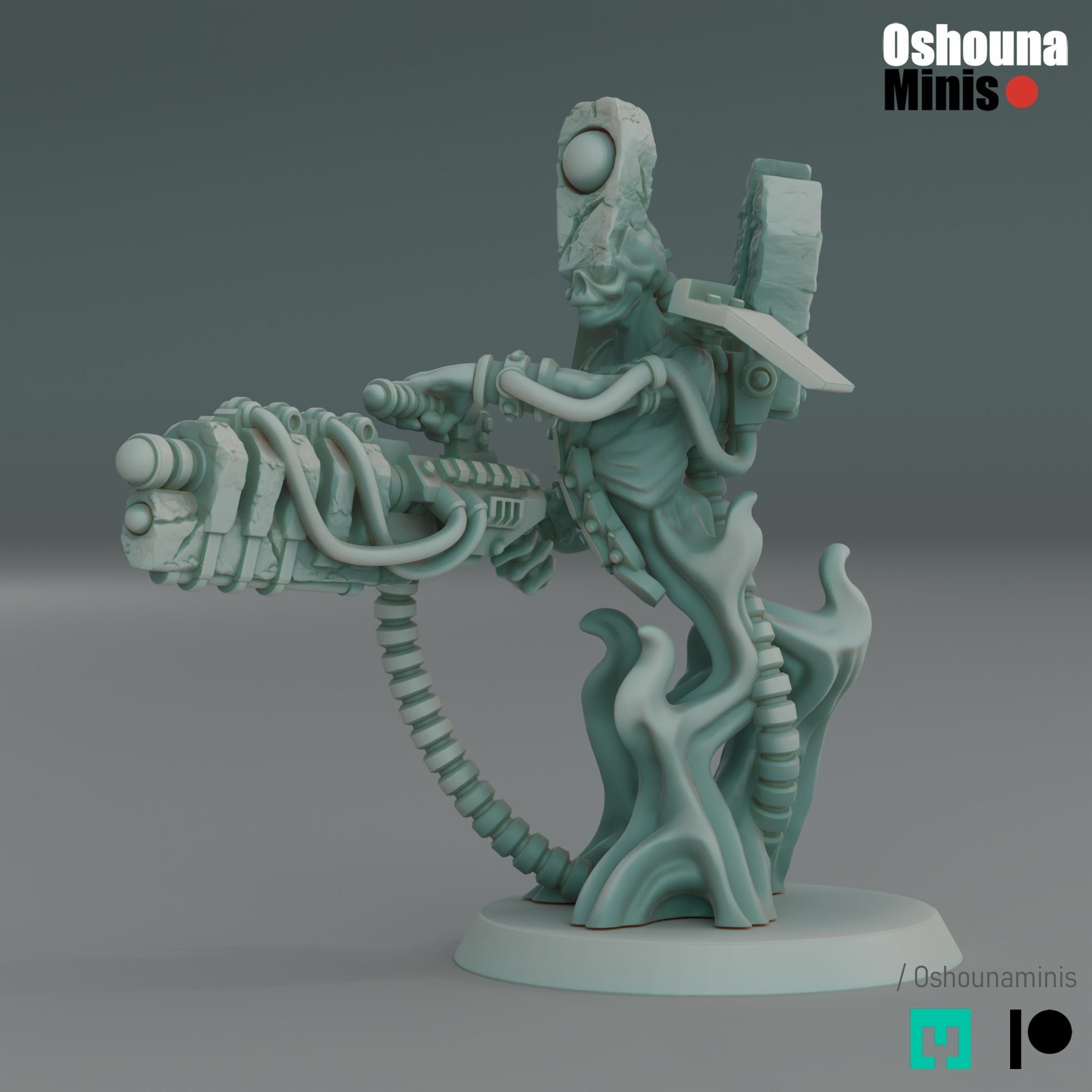 Doomed Empire Heavy Warriors - 3d Printed Miniature by OshounaMinis