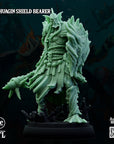 Krytona Skrill, Sahaugin Lord and Minions - 3d Printed Miniature Sculpted by Big Bad Evil Guys
