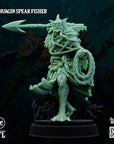 Krytona Skrill, Sahaugin Lord and Minions - 3d Printed Miniature Sculpted by Big Bad Evil Guys