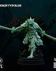 Krytona Skrill, Sahaugin Lord and Minions - 3d Printed Miniature Sculpted by Big Bad Evil Guys