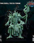 Krytona Skrill, Sahaugin Lord and Minions - 3d Printed Miniature Sculpted by Big Bad Evil Guys