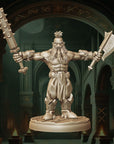 Dwarf Berserkers - Army of Chaos Dwarfs- 3d Printed Miniature Sculpted by Monolith Arts