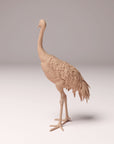 Red-Crowned Crane - 3d Printed 1:16 Scale Miniature by Animal Den