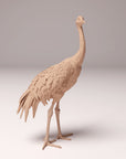 Red-Crowned Crane - 3d Printed 1:16 Scale Miniature by Animal Den