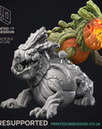Pumpkin Dragon - Halloween 2024 - 3d Printed Miniature Sculpted by Printed Obsession