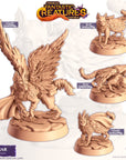 Simar (Simargl) - Fantastic Creatures - 3d Printed Miniature Sculpted by Cast N Play