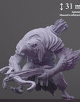 Kreak the Flightless, Birdfolk Rogue - 3d Printed Miniature Sculpted by The Witchguild