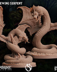 Rosewing Serpent - 3d Printed Miniature Sculpted by Sordane Publishing