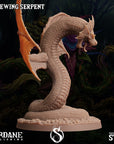 Rosewing Serpent - 3d Printed Miniature Sculpted by Sordane Publishing