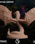 Rosewing Serpent - 3d Printed Miniature Sculpted by Sordane Publishing