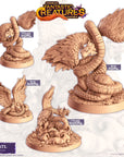 Coatl (Couatl) - Fantastic Creatures - 3d Printed Miniature Sculpted by Cast N Play