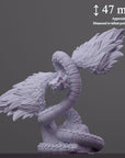 Coatl (Couatl) - Fantastic Creatures - 3d Printed Miniature Sculpted by Cast N Play