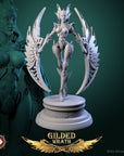 Guardian of the Golden Flame - Gilded Wrath - 3d Printed Miniature Sculpted by White Werewolf Tavern