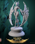 Guardian of the Golden Flame - Gilded Wrath - 3d Printed Miniature Sculpted by White Werewolf Tavern