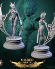 Guardian of the Golden Flame - Gilded Wrath - 3d Printed Miniature Sculpted by White Werewolf Tavern