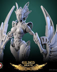 Guardian of the Golden Flame - Gilded Wrath - 3d Printed Miniature Sculpted by White Werewolf Tavern