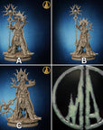 Sun Priestess - Army of Darkness: Dark Elves - 3d Printed Miniature Sculpted by Monolith Arts