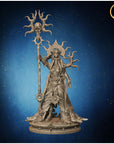 Sun Priestess - Army of Darkness: Dark Elves - 3d Printed Miniature Sculpted by Monolith Arts