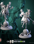 Gorebound Twins - Through the Crooked Mirror - 3d Printed Miniature Sculpted by White Werewolf Tavern