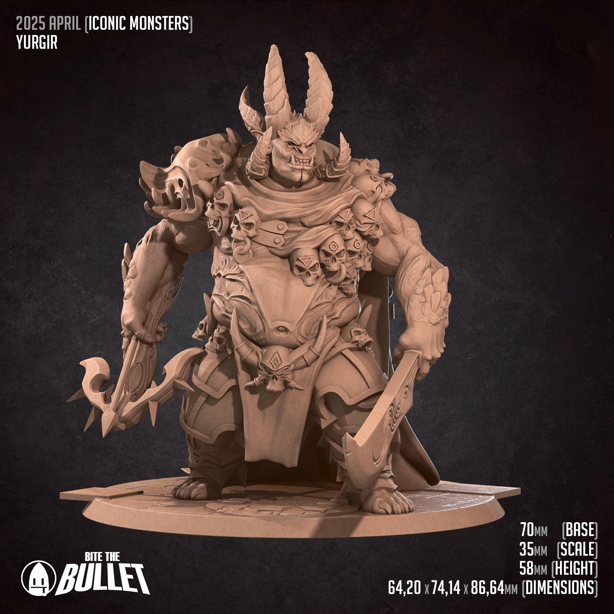 Orthon - Iconic Monsters - 3d Printed Miniature sculpted by Bite the Bullet