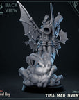 Tina, Mad Inventor - 3d Printed Miniature Sculpted by Mammoth Factory