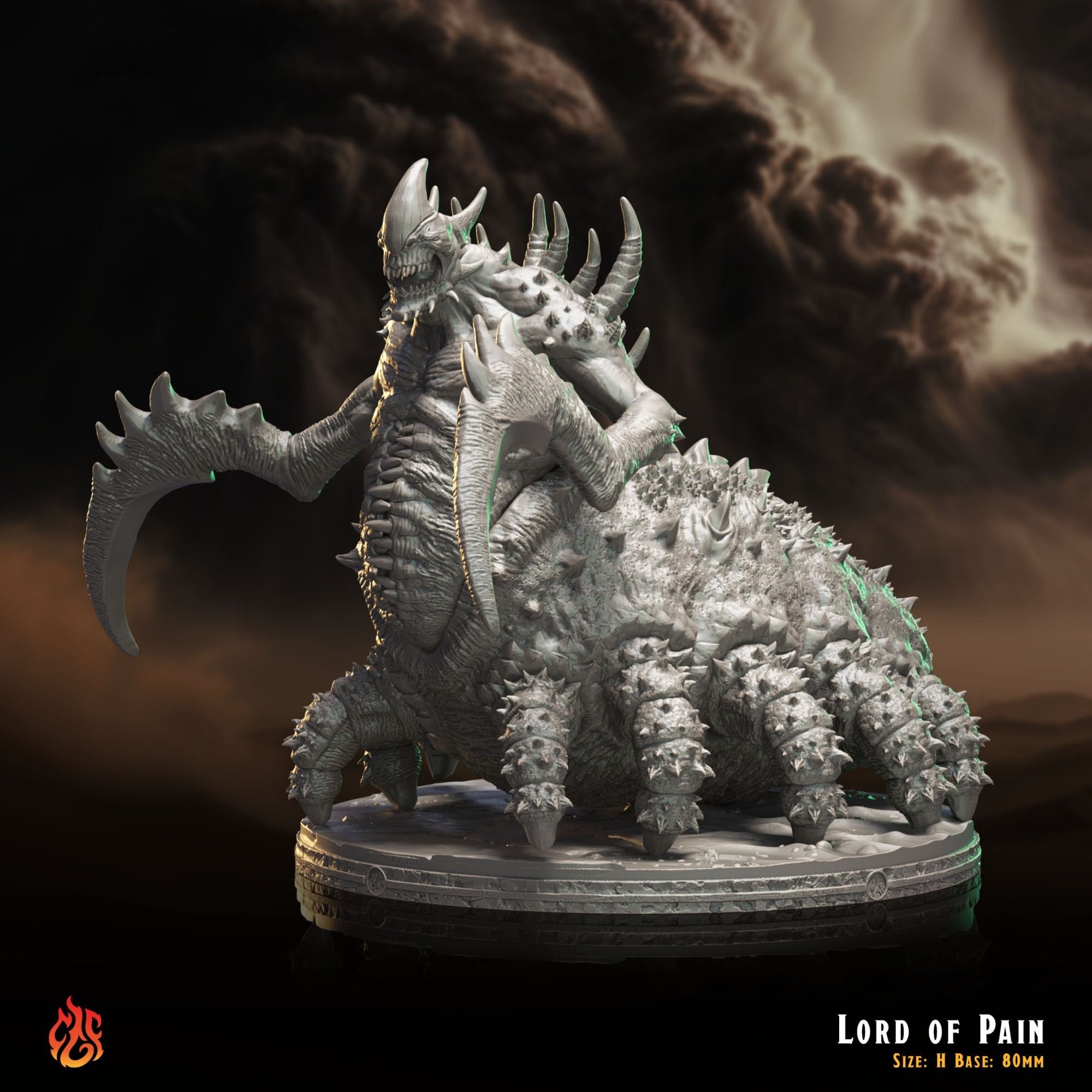 Lord of Pain - 3d Printed Miniature Sculpted by Crippled God Foundry