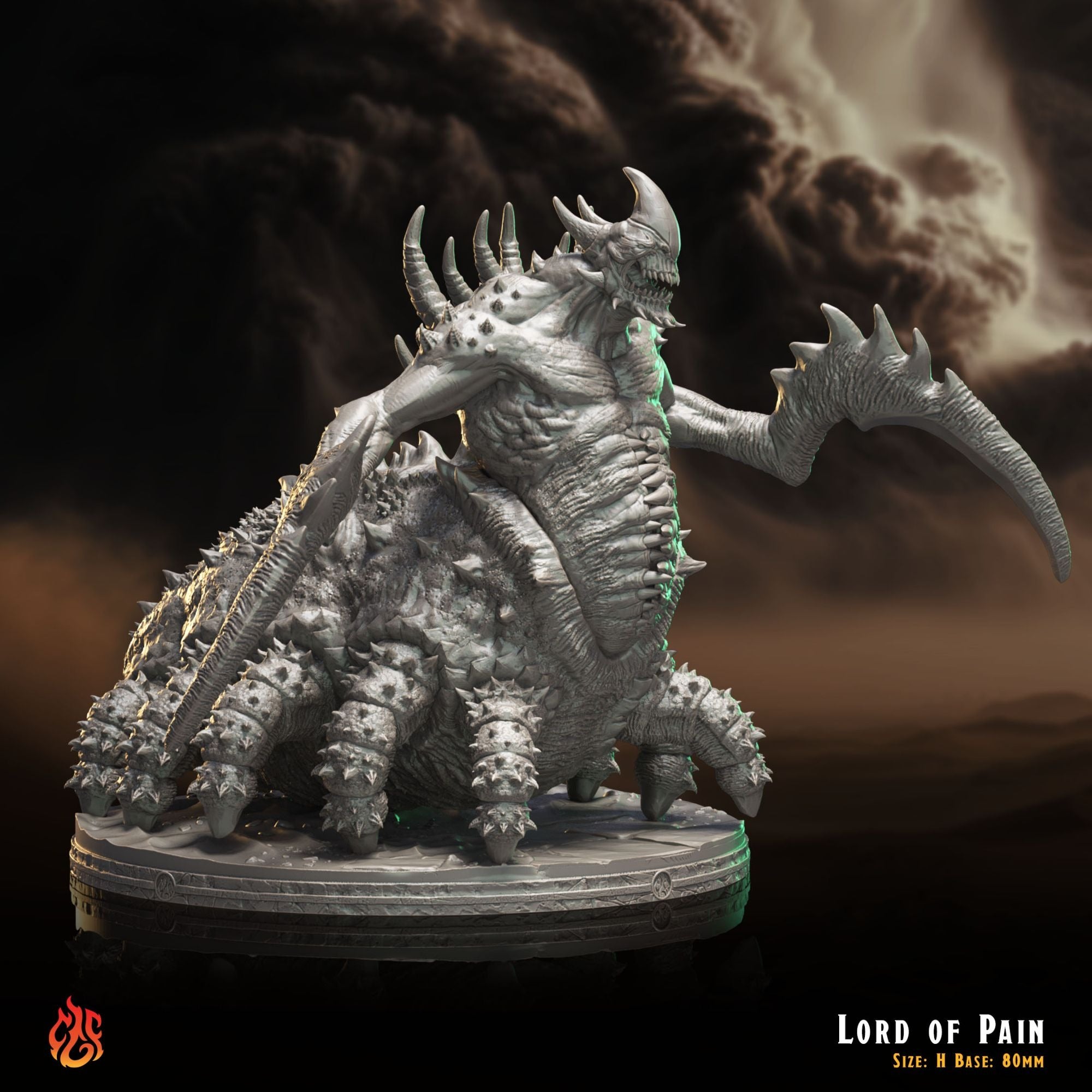 Lord of Pain - 3d Printed Miniature Sculpted by Crippled God Foundry