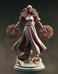 Half-Elf Dark Sorceress, Tyria Ravensong - 3d Printed Miniature Sculpted by DM Stash