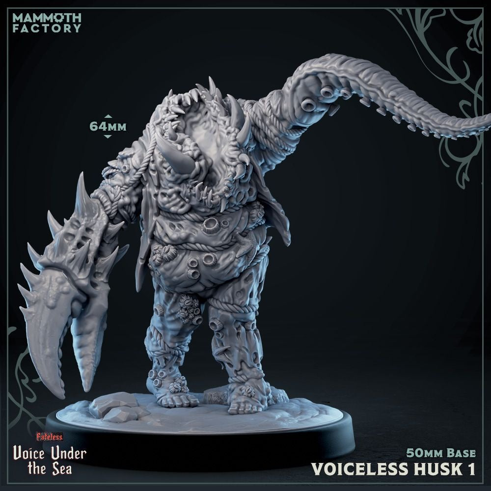Voiceless Husk - Voice Under the Sea - 3d Printed Miniature Sculpted by Mammoth Factory
