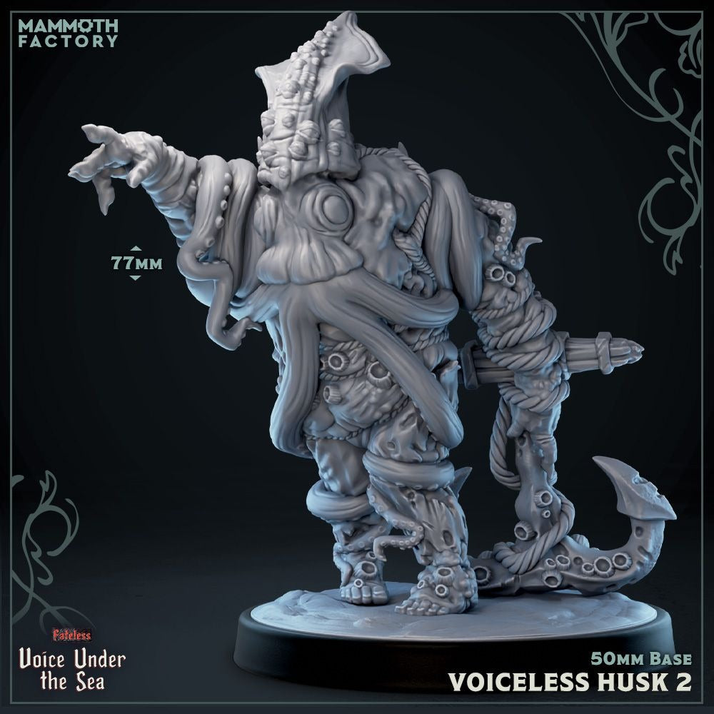 Voiceless Husk - Voice Under the Sea - 3d Printed Miniature Sculpted by Mammoth Factory
