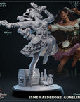 Isme Ralderone, Gunslinger Captain - Voice Under the Sea - 3d Printed Miniature Sculpted by Mammoth Factory