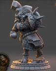 Molga Embertusk - The Covenant of Blackthorn (Boarfolk) - 3d Printed Miniature sculpted by Daybreak Miniatures