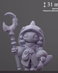 The Oracle - Curious Critters of Whimsy Isle - 3d Printed Miniature Sculpted by Velrock Art Miniatures