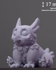 Owlbear Cub - Curious Critters of Whimsy Isle - 3d Printed Miniature Sculpted by Velrock Art Miniatures