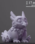 Owlbear Cub - Curious Critters of Whimsy Isle - 3d Printed Miniature Sculpted by Velrock Art Miniatures
