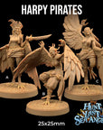Harpy Pirates - Hunt for the Last Sea Angel - 3d Printed Miniature Sculpted by Dragon Trappers Lodge