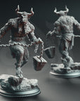 Minotaurs of the Labyrinth's Depths - 3d Printed Miniature Sculpted by DM Stash