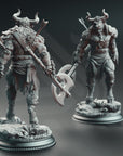 Minotaurs of the Labyrinth's Depths - 3d Printed Miniature Sculpted by DM Stash